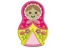 Stickmuster Matroschka Appli